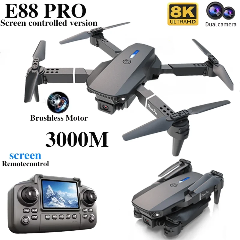 Professional E88 PRO Drone wit - Drone Camera Wide Angle review and price