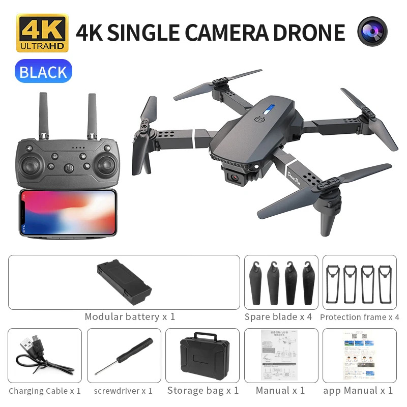 E88 ProIntelligent Folding Dro - Drone Camera Wide Angle review and price