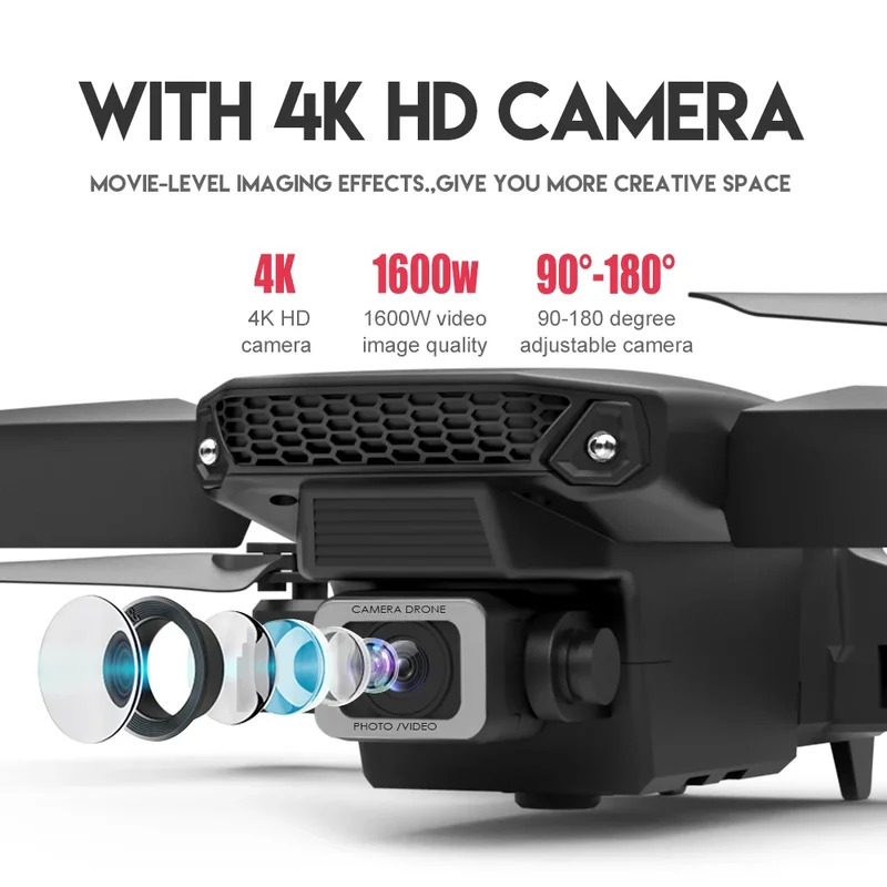 E88 ProIntelligent Folding Dro - Drone Camera Wide Angle review and price