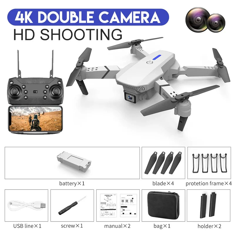 E88 ProIntelligent Folding Dro - Drone Camera Wide Angle review and price