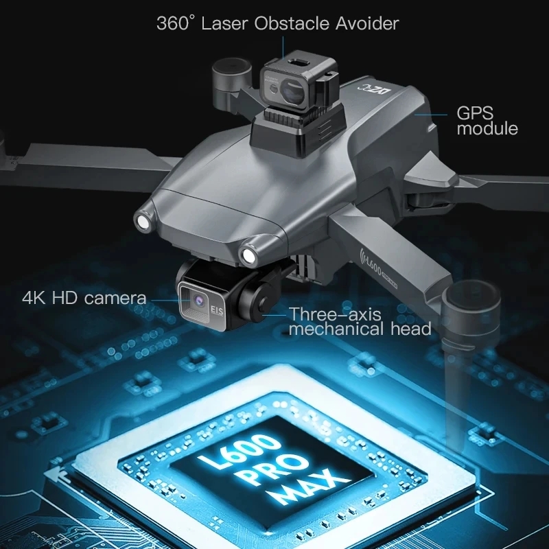 L600 PRO MAX GPS Drone Profess - Drone Camera Wide Angle review and price